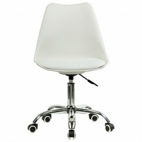 Кресло стул BRABIX "Eames MG-310 CH", хром, пластик белый, экокожа белая, 532923 в Снежинске - snezhinsk.mebel24.online | фото 1