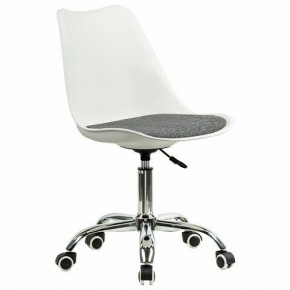 Кресло стул BRABIX "Eames MG-310 CH", хром, пластик белый, ткань серая, 532924 в Снежинске - snezhinsk.mebel24.online | фото 2