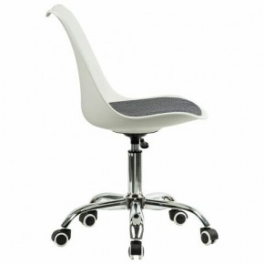 Кресло стул BRABIX "Eames MG-310 CH", хром, пластик белый, ткань серая, 532924 в Снежинске - snezhinsk.mebel24.online | фото 3