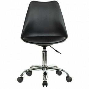 Кресло стул BRABIX "Eames MG-310 CH", хром, пластик черный, экокожа черная, 532925 в Снежинске - snezhinsk.mebel24.online | фото 1