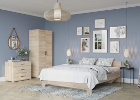 Кровать 1,6 VICTOR + основание (Сонома) в Снежинске - snezhinsk.mebel24.online | фото 4