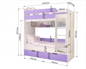 Кровать 2-х ярусная Юниор 5 в Снежинске - snezhinsk.mebel24.online | фото 2