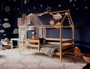 Кровать-домик 80*190 без покраски в Снежинске - snezhinsk.mebel24.online | фото 3