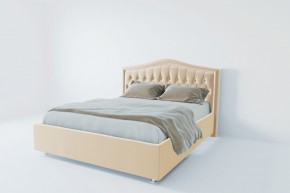Кровать Калининград с ПМ 1200 (экокожа бежевая) в Снежинске - snezhinsk.mebel24.online | фото