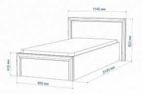 Кровать односпальная Нобиле Кр-90 в Снежинске - snezhinsk.mebel24.online | фото 2