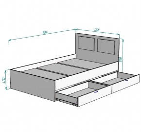 Кровать Ольга L45 (1200) 2 ящика в Снежинске - snezhinsk.mebel24.online | фото 2