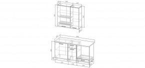 Кухонный гарнитур Антик 1600 h950 (Стол. 38мм) в Снежинске - snezhinsk.mebel24.online | фото 2