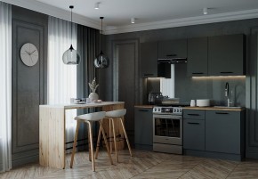 Кухонный гарнитур Антрацит 2000 (Стол. 38мм) в Снежинске - snezhinsk.mebel24.online | фото