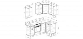 Кухонный гарнитур Белый Глянец 2000*1200 (Стол. 38мм) в Снежинске - snezhinsk.mebel24.online | фото 2