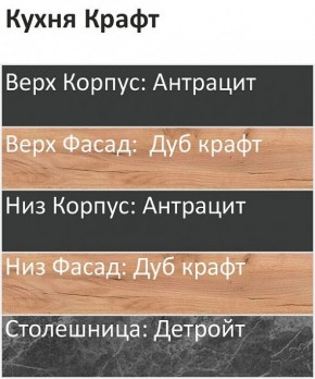 Кухонный гарнитур Крафт 2200 (Стол. 38мм) в Снежинске - snezhinsk.mebel24.online | фото 3