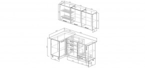 Кухонный гарнитур Меренга 1000*1800 (Стол. 26мм) в Снежинске - snezhinsk.mebel24.online | фото 2