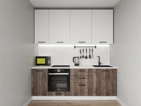 Кухонный гарнитур Старое Дерево 2200 h950 (Стол. 38мм) в Снежинске - snezhinsk.mebel24.online | фото
