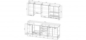 Кухонный гарнитур Старое Дерево 2400 h950 (Стол. 26мм) в Снежинске - snezhinsk.mebel24.online | фото 2
