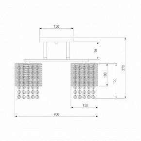 Люстра на штанге Eurosvet Bonnie 30137/3 золото в Снежинске - snezhinsk.mebel24.online | фото 4