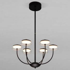 Люстра на штанге Eurosvet Fungo 50388 LED черный в Снежинске - snezhinsk.mebel24.online | фото
