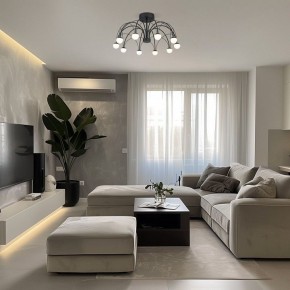 Люстра на штанге Eurosvet Ragno 90035/10 LED черный в Снежинске - snezhinsk.mebel24.online | фото 5