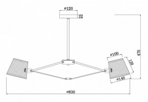 Люстра на штанге Freya Gino FR5108PL-08CH в Снежинске - snezhinsk.mebel24.online | фото 3