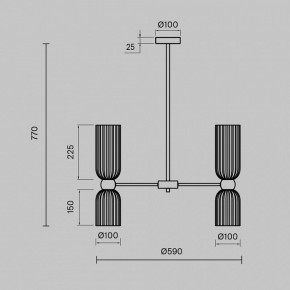 Люстра на штанге Maytoni Antic MOD302PL-10W в Снежинске - snezhinsk.mebel24.online | фото 3