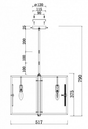 Люстра на штанге Maytoni Marmo MOD099PL-06G в Снежинске - snezhinsk.mebel24.online | фото 4