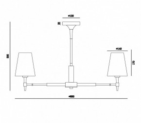 Люстра на штанге Maytoni Zaragoza H001CL-07BS в Снежинске - snezhinsk.mebel24.online | фото 4