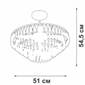 Люстра на штанге Vitaluce V5352 V5352-1/5PL в Снежинске - snezhinsk.mebel24.online | фото