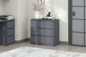 МС "Хилтон" Комод №2 800 (3 ящ.) графит в Снежинске - snezhinsk.mebel24.online | фото