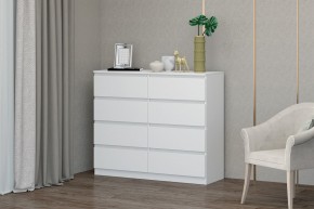 МС "Хилтон" Комод №3 1200 (8 ящ.) белый текстурный в Снежинске - snezhinsk.mebel24.online | фото