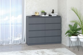 МС "Хилтон" Комод №3 1200 (8 ящ.) графит в Снежинске - snezhinsk.mebel24.online | фото