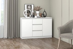 МС "Хилтон" Комод №4 1200 (белый текстурный) в Снежинске - snezhinsk.mebel24.online | фото