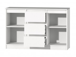 МС "Хилтон" Комод №4 1200 (белый текстурный) в Снежинске - snezhinsk.mebel24.online | фото 3