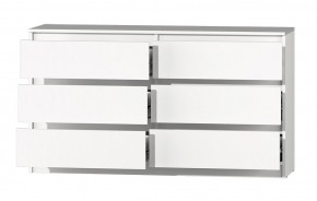 МС "Хилтон" Комод №5 1400 (6 ящ.) белый текстурный в Снежинске - snezhinsk.mebel24.online | фото 3