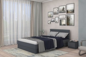 МС "Хилтон" Кровать 1,4 (графит) в Снежинске - snezhinsk.mebel24.online | фото
