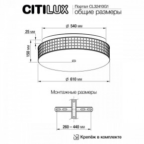 Накладной светильник Citilux Портал CL32410G1 в Снежинске - snezhinsk.mebel24.online | фото 11