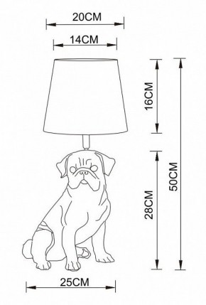 Настольная лампа декоративная Arte Lamp Bobby A1512LT-1WH в Снежинске - snezhinsk.mebel24.online | фото 2