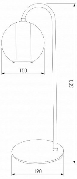 Настольная лампа декоративная Eurosvet Cobble 80508/1 дымчатый в Снежинске - snezhinsk.mebel24.online | фото 2