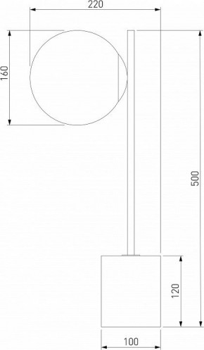 Настольная лампа декоративная Eurosvet Marbella 01157/1 черный в Снежинске - snezhinsk.mebel24.online | фото 3