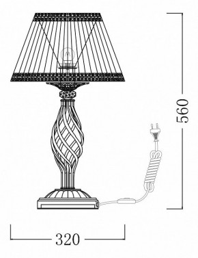 Настольная лампа декоративная Maytoni Grace ARM247-00-G в Снежинске - snezhinsk.mebel24.online | фото 7