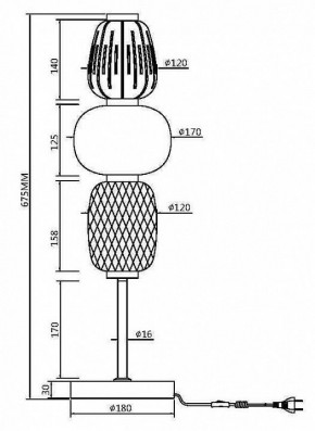 Настольная лампа декоративная Maytoni Pattern MOD267TL-L28CH3K в Снежинске - snezhinsk.mebel24.online | фото 4