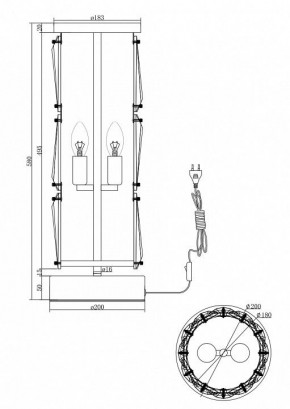 Настольная лампа декоративная Maytoni Puntes MOD043TL-02G в Снежинске - snezhinsk.mebel24.online | фото 3