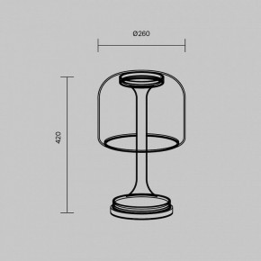 Настольная лампа декоративная Maytoni Spirito MOD286TL-L18G3K в Снежинске - snezhinsk.mebel24.online | фото 4