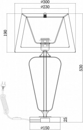 Настольная лампа декоративная Maytoni Verre Z005TL-01CH в Снежинске - snezhinsk.mebel24.online | фото 4