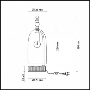Настольная лампа декоративная Odeon Light Bell 4892/1T в Снежинске - snezhinsk.mebel24.online | фото 6