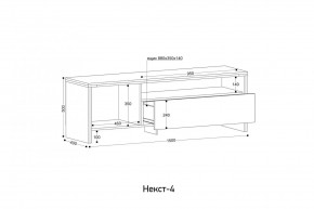НЕКСТ - 4 Тумба ТВ в Снежинске - snezhinsk.mebel24.online | фото 2