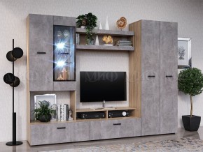 Нэнси New Полка (ЛДСП) Бетон светлый/Сонома в Снежинске - snezhinsk.mebel24.online | фото 2