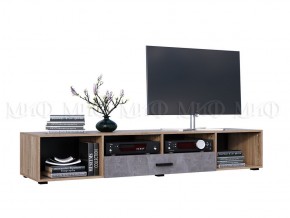 Нэнси New Тумба ТВ ЛДСП (2дв.+1ящ.) Бетон светлый/Сонома в Снежинске - snezhinsk.mebel24.online | фото 2