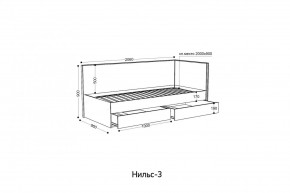НИЛЬС - 3 Кровать с ортопедом 900 в Снежинске - snezhinsk.mebel24.online | фото 2