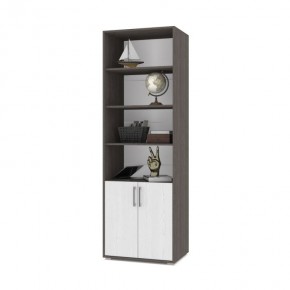 ОЛИВИЯ О21 Шкаф-стеллаж (анкор темный/анкор светлый) в Снежинске - snezhinsk.mebel24.online | фото