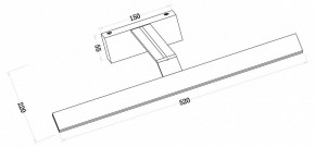 Подсветка для зеркала Maytoni Decart MIR010WL-L12B4K в Снежинске - snezhinsk.mebel24.online | фото 3