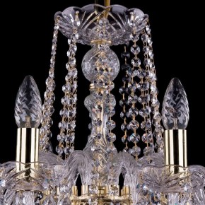 Подвесная люстра Bohemia Ivele Crystal 1402 1402/10/240/G/Leafs в Снежинске - snezhinsk.mebel24.online | фото 4