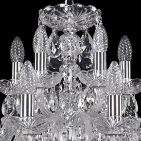 Подвесная люстра Bohemia Ivele Crystal 1402 1402/12+6/240/Ni в Снежинске - snezhinsk.mebel24.online | фото 4